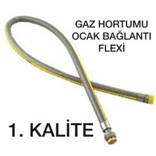 Gassa Doğalgaz Flex Hortum Gaz Hortumu Ocak Bağlantı Hortum Hızlı Kargo 75CM