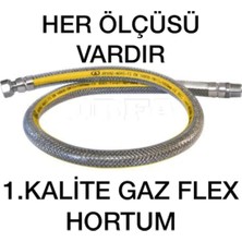 Gassa Doğalgaz Flex Hortum Gaz Hortumu Ocak Bağlantı Hortum Hızlı Kargo 75CM