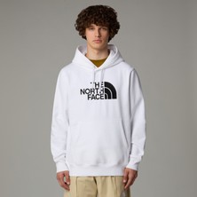 The North Face M Drew Peak Pullover Hoodıe Erkek Beyaz-Siyah Sweatshirt NF0A89EMLA91
