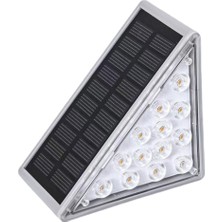 Petinka Köşe Lambası Güneş Enerjisi Ile Şarj Olan 8ADET Üçgen Dış Mekan Çevre Dostu Basamak Köşe Lambası