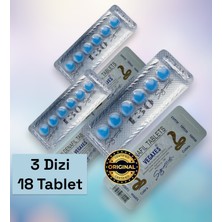 Orjinal Cobrâ 130MG 6'lı x 3 Dizi Kobrâ Sildenafîlla Tablet Gêçiktirîçi Destekleyici Performanss Mavi Takviye Tablet