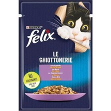 Felix Sensations Taze Jöle Içerisinde Kuzu Etli Yetişkin Konserve Kedi Maması 85 gr