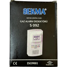 Sekma Doğal Gaz (Metan) Alarm Dedektörü S-092 (10 Adet)