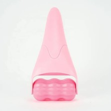 Naturachi Ice Roller Gua Sha Tırtıklı Yüz Masaj Aparatı Pembe Renk