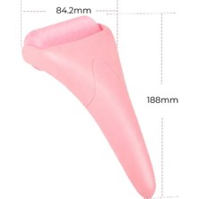 Naturachi Ice Roller Gua Sha Tırtıklı Yüz Masaj Aparatı Pembe Renk