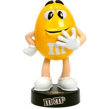 Jada Toys M&ms Sarı Figür (10 Cm) - Metalik Boyalı Sarı M&m's Koleksiyonluk Metal Figür