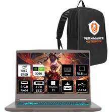 Msı Thin 15 Intel Core I7 12650H 8gb 1tb SSD RTX3050/4GB 15.6" Fhd 144Hz W11P Taşınabilir Bilgisayar & Per4 Çanta B12UC1479XTRP403