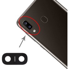 Fodos Samsung Galaxy M10 Kamera Lensi Cam - Kamera Camı - Yapışkanlı SM-M105F Uyumlu