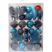 Tekno Trust Mavi Yılbaşı Ağaç Süsleme Seti 40 Parça