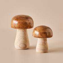 Bella Maison Mushroom Dekoratif Obje Naturel (12X15 Cm)