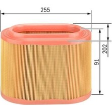 Bosch 0986TF0076 Hava Filtresi Clıo Iı 98-05 - Kangoo 97-Megane 96- -Logan 04- -Sandero 08-  1457433311