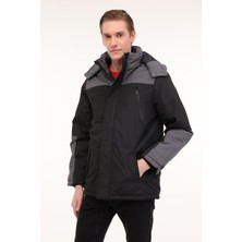 Kinetix ml All Long Coat 4pr Siyah Erkek Uzun Kaban