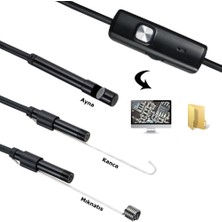Skygo Endoskop 3 In 1 Yılan Kamera USB Micro USB Type-C Uyumlu 20M