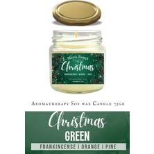 Minia Bahçe CHRISTMAS – AKGÜNLÜK, PORTAKAL VE ÇAM KOKULU SOYA MUMU – 75 GR