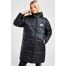 Nike Therma Fit Repel Synthetic Fill Parka Kadın Uzun Midi Kapüşonlu Mont Siyah