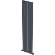 Carisa Step Dikey Alüminyum Radyatör Modern Tasarım Antrasit 180X37,5 cm