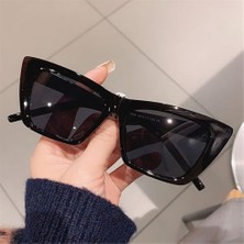 International Kadınlar Için Trendy Kedi Göz Güneş Gözlüğü/erkekler Retro Kare Güneş Gözlüğü UV400 Koruma Gözlük Yaz Shades Moda Aksesuarları (Yurt Dışından)