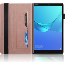 SZYKD Huawei Mediapad M5 10.8 Inç Deri Kılıf Pembe Altın (Yurt Dışından)