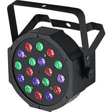 Aolait AL318P 1 Watt 18 LED Par Sahne Işığı Rgb Renkli LED Sahne Disko Işığı 220V