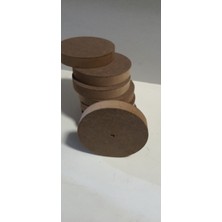 8 Adet 11 cm Çapında, Merkez Noktası Işaretli Cnc De Işlenmiş 18 mm Mdf Disk