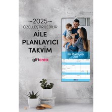 Giftcrea Kişiselleştirilebilir Aile Planlayıcı Takvim - Özelleştirilebilir Fotoğraf Baskılı Planlayıcı Takvim