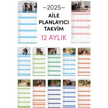 Giftcrea Kişiselleştirilebilir Aile Planlayıcı Takvim - Özelleştirilebilir Fotoğraf Baskılı Planlayıcı Takvim