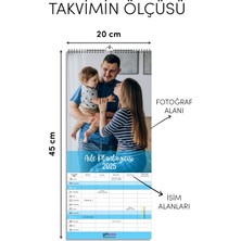 Giftcrea Kişiselleştirilebilir Aile Planlayıcı Takvim - Özelleştirilebilir Fotoğraf Baskılı Planlayıcı Takvim