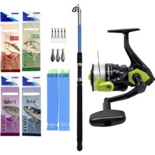 Yek Outdoor Hazır Olta Seti Kendo Elbe 3.50M 70-150GR Olta Kamışı&okuma Fin Chaser 60 Olta Makinesi