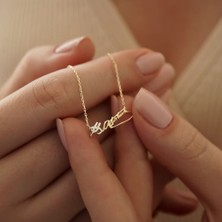 Atamın İmzası Altın Kolye