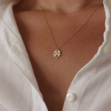 Yonca Altın Kolye