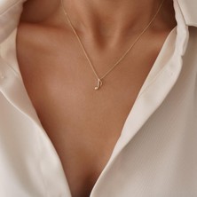 Altıntaş Minimal Nota Altın Kolye