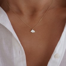 Altıntaş Mini Beyaz Bulutçuk Altın Kolye