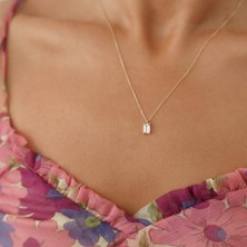 Minimal Baget Altın Kolye