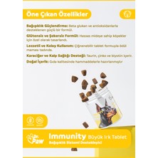 Dr. Paw - Immunity Plus Büyük Irk Köpekler için Zindelik ve Organ Sağlığı Destekleyici Çiğnenebilir Tablet(60 adet, 120 gr)