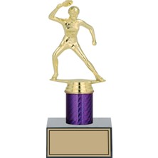 Odak  Masa Tenisi Kadın Figürlü Kupa-Okul Kupası-Ödül Kupası-Turnuva Kupası 22 cm