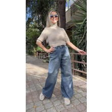 Tint Yıkama Geniş Paça Pantolon