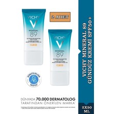 Vichy Mineral 89 Gündüz Kremi SPF50+ 50 ml 2 Adet