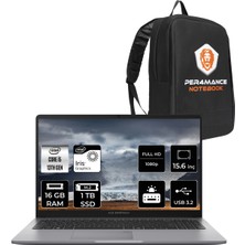 Asus Expertbook P1 Intel Core I5 13500H 16GB 1tb SSD 15.6" Fhd Fdos Taşınabilir Bilgisayar & Per4 Çanta P1503I58512S0DP308