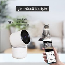 Onvec X110 Ai 2k Çözünürlük Gece Görüşlü 360° Akıllı Kamera Antrasit