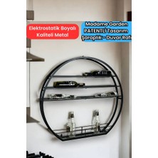 Madame Garden Metal Modern Şaraplık - Çok Amaçlı Şarap Standı ve Lüks Duvar Rafı