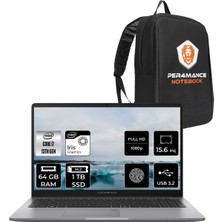 Asus Expertbook P1 Intel Core I7 13700H 64GB 1tb SSD 15.6" Fhd Fdos Taşınabilir Bilgisayar & Per4 Çanta P1503I716512S0DP333