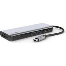 Belkin Usb-C 7 In 1 Multiport Çoklayıcı Adaptör / AVC009BTSGY