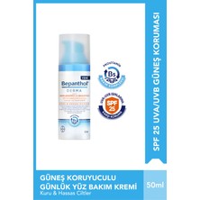 Bepanthol Derma Nemlendirici & Besleyici SPF 25 Günlük Yüz Kremi 50ML l Provitamin B5 Bakım Kompleksi