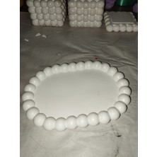 Nur Değirmenci Gallery ND Candle El Yapımı Beton Bubble Dekoratif Tabak