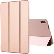 Gebei Deri Kılıf Huawei Matepad 11 (2021) Pembe Altın (Yurt Dışından)