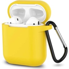 Ekoodukkan Apple Airpods 1/2.nesil Uyumlu Tam Koruma Silikon Kılıf