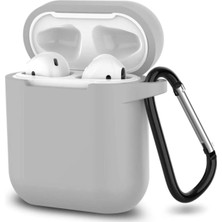 Ekoodukkan Apple Airpods 1/2.nesil Uyumlu Tam Koruma Silikon Kılıf