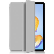 Xinghai Digital1 Honor Pad 8 Için Koruyucu Kapak Tpu + Pu Deri Anti-Düşme Kılıfı Darbeye Dayanıklı Cilt-Dokunmatik Tablet Kılıfı ile Üç Katlı Stand-Gri (Yurt Dışından)