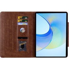 Xinghai Digital1 Honor Pad X8 Pro/pad X9 Kılıf Kart Yuvası Stand-Kahverengi Pu Deri Tablet Kapak Için (Yurt Dışından)