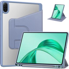 Xinghai Digital1 Honor Pad X8A Kılıfı 360&#176; Döner Stand Pu Deri+Akrilik Tablet Kılıfı (Klavyesiz)-Mor (Yurt Dışından)